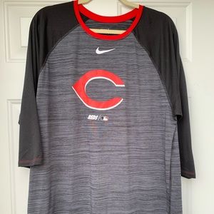 OFFICIAL CINCINNATI REDS Dri-Fit Raglan 3/4 T-shirt